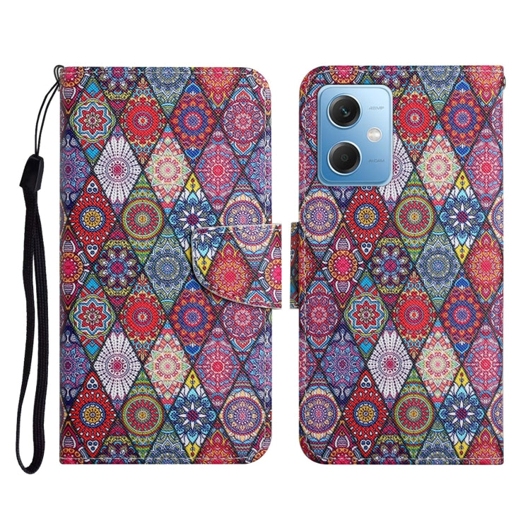 Custodia per cellulare in pelle con motivo a disegno colorato, For Xiaomi Redmi Note 12 5G Global/Poco X5