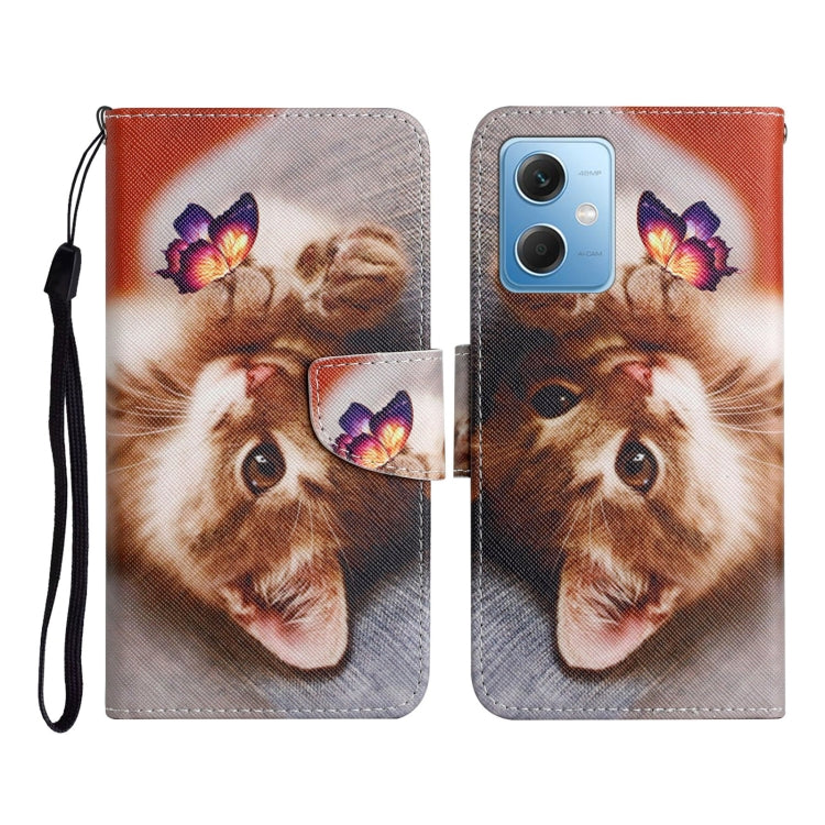 Custodia per cellulare in pelle con motivo a disegno colorato, For Xiaomi Redmi Note 12 5G Global/Poco X5