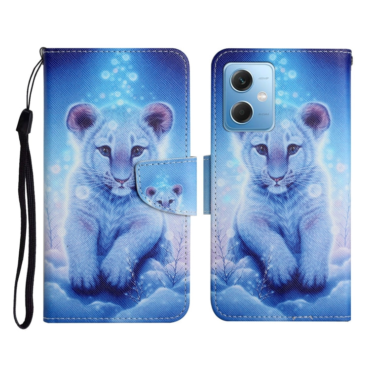 Custodia per cellulare in pelle con motivo a disegno colorato, For Xiaomi Redmi Note 12 5G Global/Poco X5