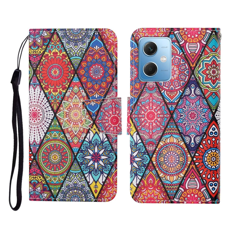 Custodia per cellulare in pelle con motivo a disegno colorato, For Xiaomi Redmi Note 12 5G Global/Poco X5