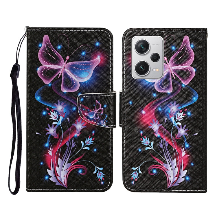 Custodia per cellulare in pelle con motivo a disegno colorato, For Xiaomi Redmi Note 12 Pro 5G/Poco X5 Pro