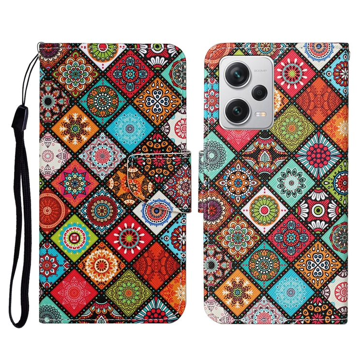 Custodia per cellulare in pelle con motivo a disegno colorato, For Xiaomi Redmi Note 12 Pro 5G/Poco X5 Pro