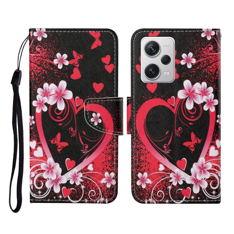 Custodia per cellulare in pelle con motivo a disegno colorato, For Xiaomi Redmi Note 12 Pro 5G/Poco X5 Pro