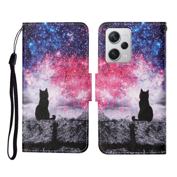 Custodia per cellulare in pelle con motivo a disegno colorato, For Xiaomi Redmi Note 12 Pro 5G/Poco X5 Pro