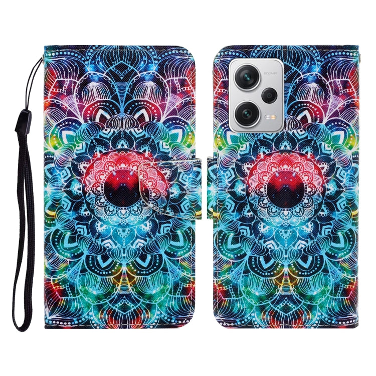 Custodia per cellulare in pelle con motivo a disegno colorato, For Xiaomi Redmi Note 12 Pro 5G/Poco X5 Pro