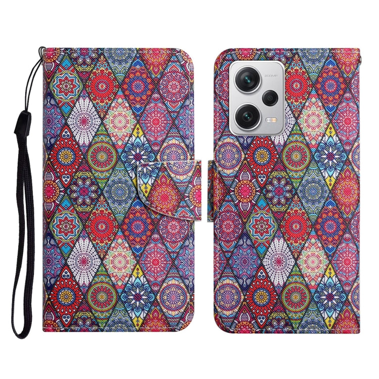 Custodia per cellulare in pelle con motivo a disegno colorato, For Xiaomi Redmi Note 12 Pro 5G/Poco X5 Pro