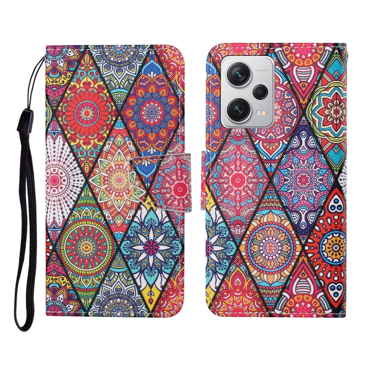 Custodia per cellulare in pelle con motivo a disegno colorato, For Xiaomi Redmi Note 12 Pro 5G/Poco X5 Pro