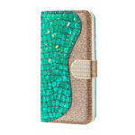Custodia per telefono in pelle con texture coccodrillo in polvere glitterata laser, For Samsung Galaxy A24 4G, For Samsung Galaxy A34 5G, For Samsung Galaxy A54 5G