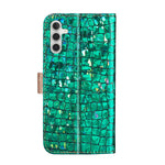 Custodia per telefono in pelle con texture coccodrillo in polvere glitterata laser, For Samsung Galaxy A24 4G, For Samsung Galaxy A34 5G, For Samsung Galaxy A54 5G