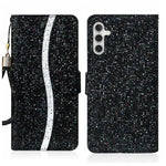 Custodia per telefono in pelle con glitter polvere, For Samsung Galaxy A24 4G, For Samsung Galaxy A34 5G, For Samsung Galaxy A54 5G