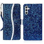 Custodia per telefono in pelle con glitter polvere, For Samsung Galaxy A24 4G, For Samsung Galaxy A34 5G, For Samsung Galaxy A54 5G