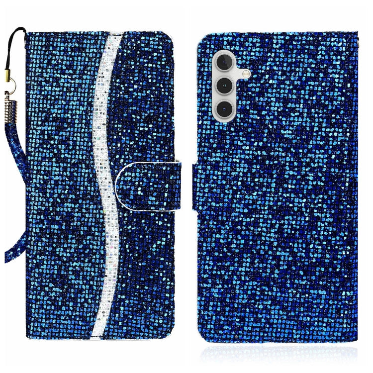 Custodia per telefono in pelle con glitter polvere, For Samsung Galaxy A24 4G, For Samsung Galaxy A34 5G, For Samsung Galaxy A54 5G