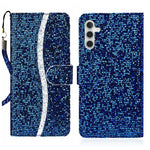Custodia per telefono in pelle con glitter polvere, For Samsung Galaxy A24 4G, For Samsung Galaxy A34 5G, For Samsung Galaxy A54 5G