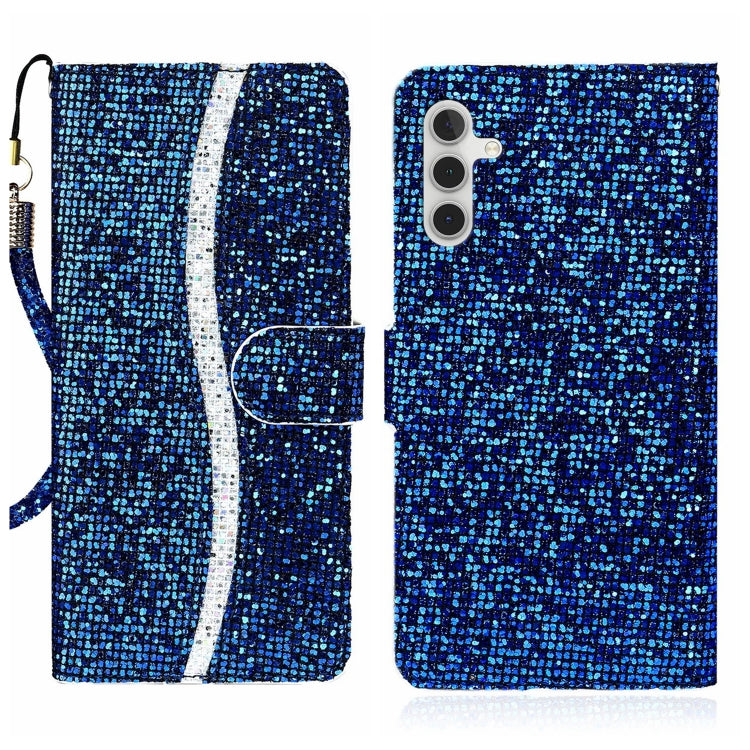 Custodia per telefono in pelle con glitter polvere, For Samsung Galaxy A24 4G, For Samsung Galaxy A34 5G, For Samsung Galaxy A54 5G