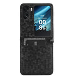 Custodia per telefono in pelle con trama a nido d'ape, For OPPO Find N2 Flip, For OPPO Find N2, For Realme C55 4G, For Realme V30 / V30T 5G