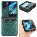 Custodia per telefono in pelle con trama a nido d'ape, For OPPO Find N2 Flip, For OPPO Find N2, For Realme C55 4G, For Realme V30 / V30T 5G