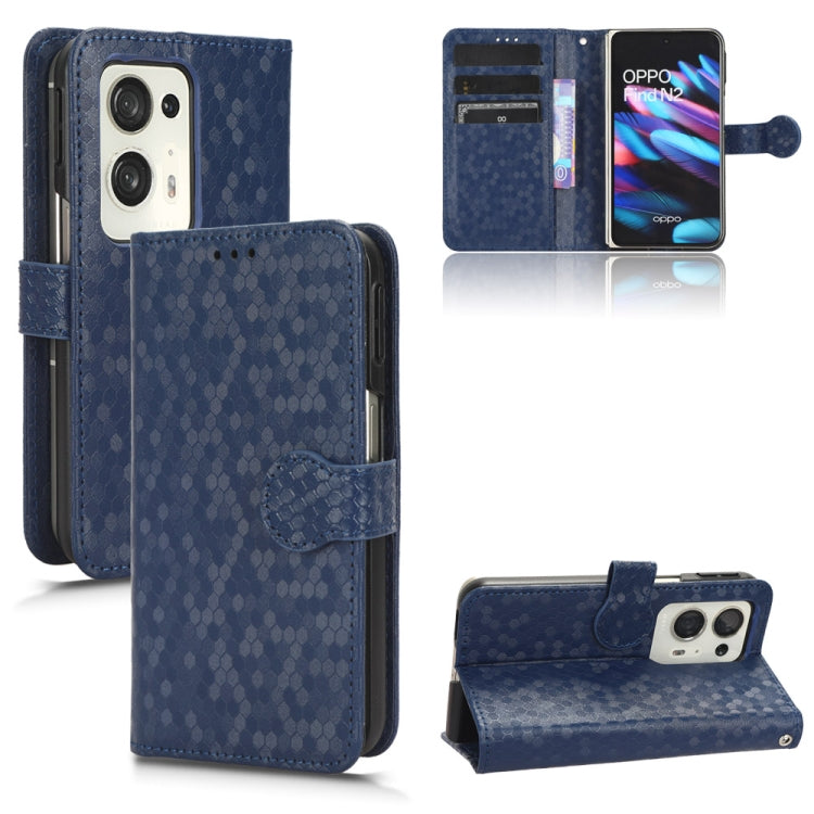 Custodia per telefono in pelle con trama a nido d'ape, For OPPO Find N2 Flip, For OPPO Find N2, For Realme C55 4G, For Realme V30 / V30T 5G