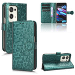 Custodia per telefono in pelle con trama a nido d'ape, For OPPO Find N2 Flip, For OPPO Find N2, For Realme C55 4G, For Realme V30 / V30T 5G