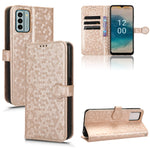 Custodia per telefono in pelle con trama a nido d'ape, For TCL 403, For vivo V27e / S16e, For Nokia G22 4G, For Samsung Galaxy A24 4G