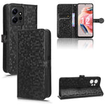 Custodia per telefono in pelle con trama a nido d'ape, For Xiaomi Redmi Note 12 4G Global