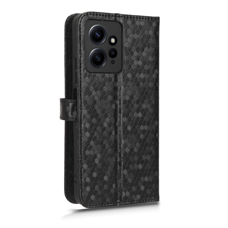 Custodia per telefono in pelle con trama a nido d'ape, For Xiaomi Redmi Note 12 4G Global