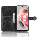 Custodia per telefono in pelle con trama a nido d'ape, For Xiaomi Redmi Note 12 4G Global
