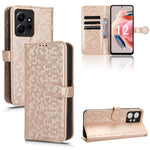 Custodia per telefono in pelle con trama a nido d'ape, For Xiaomi Redmi Note 12 4G Global