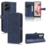 Custodia per telefono in pelle con trama a nido d'ape, For Xiaomi Redmi Note 12 4G Global