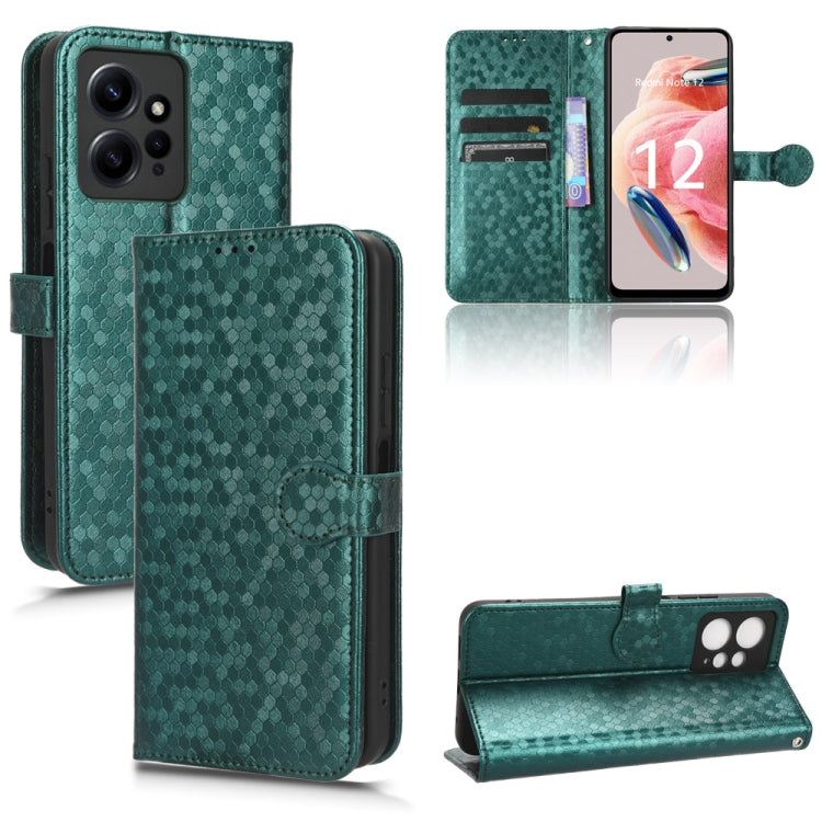 Custodia per telefono in pelle con trama a nido d'ape, For Xiaomi Redmi Note 12 4G Global