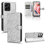 Custodia per telefono in pelle con trama a nido d'ape, For Xiaomi Redmi Note 12 4G Global