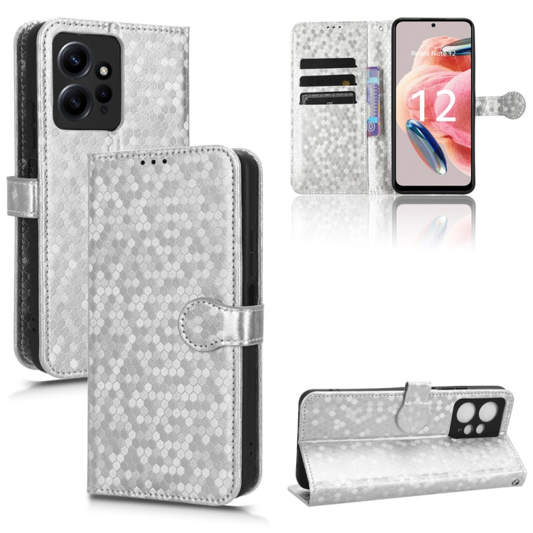Custodia per telefono in pelle con trama a nido d'ape, For Xiaomi Redmi Note 12 4G Global