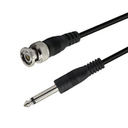 Cavo di collegamento da BNC maschio a spina da 6,35 mm, 1m, 2m, 3m