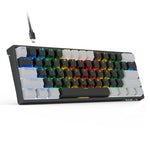 AULA F3261 Tastiera meccanica RGB a 61 tasti cablata di tipo C sostituibile a caldo