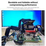 Cavo di prolunga per scheda grafica PCI-E 3.0 da 1X a 16X a 180 gradi, 10cm, 15cm, 20cm, 25cm, 40cm, 50cm