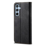 Custodia per telefono in pelle con texture denim, For Samsung Galaxy M54