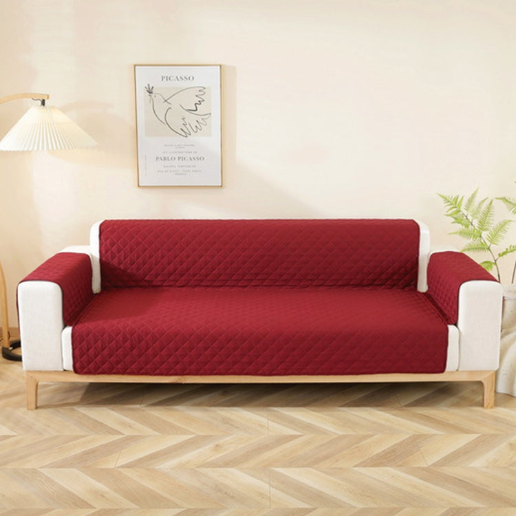 Fodera per divano con motivo a rombi impermeabile per animali domestici a doppia faccia, Double-sided 250x196cm