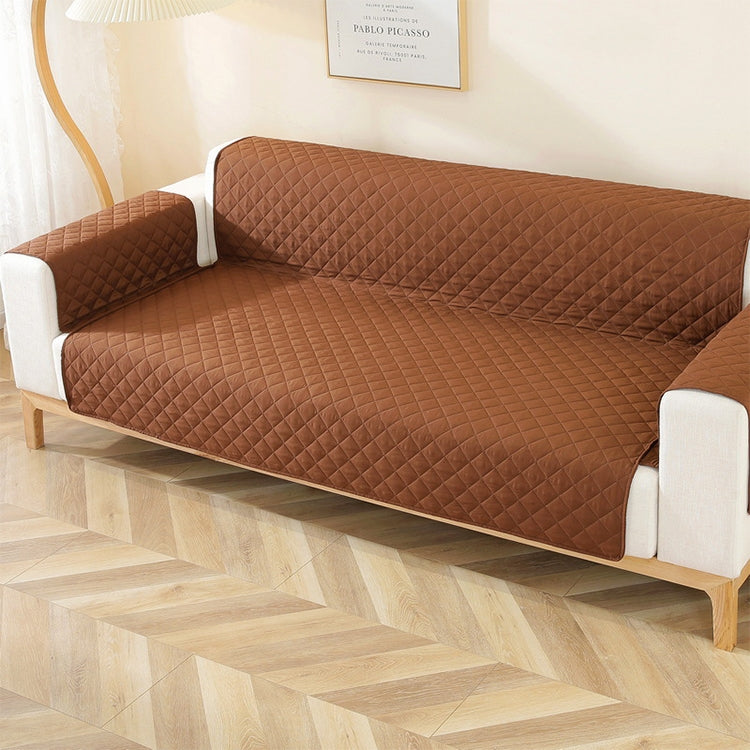 Fodera per divano con motivo a rombi impermeabile per animali domestici a doppia faccia, Double-sided 250x196cm