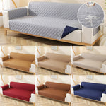 Fodera per divano con motivo a rombi impermeabile per animali domestici a doppia faccia, Double-sided 250x196cm