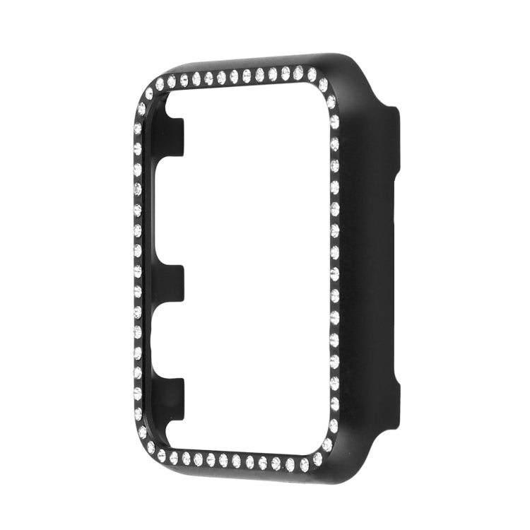 Custodia protettiva per orologio con diamanti in lega di alluminio, For Apple Watch Series 9 / 8 / 7 45mm, For Apple Watch Series SE 2025&SE 2&6&SE&5&4 44mm, For Apple Watch Series 3&2&1 42mm