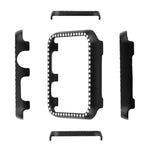 Custodia protettiva per orologio con diamanti in lega di alluminio, For Apple Watch Series 9 / 8 / 7 45mm, For Apple Watch Series SE 2025&SE 2&6&SE&5&4 44mm, For Apple Watch Series 3&2&1 42mm