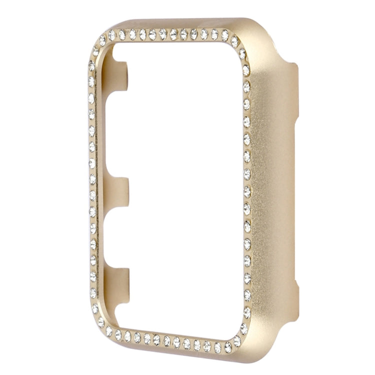 Custodia protettiva per orologio con diamanti in lega di alluminio, For Apple Watch Series 9 / 8 / 7 45mm, For Apple Watch Series SE 2025&SE 2&6&SE&5&4 44mm, For Apple Watch Series 3&2&1 42mm