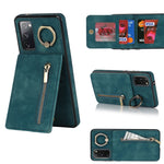 Anello retrò e custodia per telefono con slot per schede RFID con cerniera, For Samsung Galaxy S20, For Samsung Galaxy S20+, For Samsung Galaxy S20 Ultra, For Samsung Galaxy S20 FE