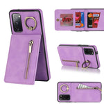 Anello retrò e custodia per telefono con slot per schede RFID con cerniera, For Samsung Galaxy S20, For Samsung Galaxy S20+, For Samsung Galaxy S20 Ultra, For Samsung Galaxy S20 FE