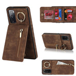 Anello retrò e custodia per telefono con slot per schede RFID con cerniera, For Samsung Galaxy S20, For Samsung Galaxy S20+, For Samsung Galaxy S20 Ultra, For Samsung Galaxy S20 FE