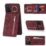Anello retrò e custodia per telefono con slot per schede RFID con cerniera, For Samsung Galaxy S20, For Samsung Galaxy S20+, For Samsung Galaxy S20 Ultra, For Samsung Galaxy S20 FE