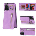Anello retrò e custodia per telefono con slot per schede RFID con cerniera, For Samsung Galaxy S20, For Samsung Galaxy S20+, For Samsung Galaxy S20 Ultra, For Samsung Galaxy S20 FE