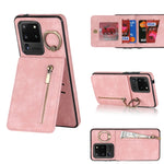 Anello retrò e custodia per telefono con slot per schede RFID con cerniera, For Samsung Galaxy S20, For Samsung Galaxy S20+, For Samsung Galaxy S20 Ultra, For Samsung Galaxy S20 FE
