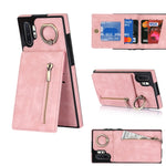 Anello retrò e custodia per telefono con slot per schede RFID con cerniera, For Samsung Galaxy Note20, For Samsung Galaxy Note20 Ultra, For Samsung Galaxy Note10, For Samsung Galaxy Note10+