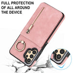 Anello retrò e custodia per telefono con slot per schede RFID con cerniera, For Samsung Galaxy A13 4G / 5G, For Samsung Galaxy A51 4G, For Samsung Galaxy A51 5G, For Samsung Galaxy A52 5G