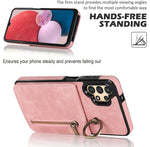 Anello retrò e custodia per telefono con slot per schede RFID con cerniera, For Samsung Galaxy A13 4G / 5G, For Samsung Galaxy A51 4G, For Samsung Galaxy A51 5G, For Samsung Galaxy A52 5G